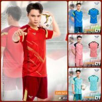 Bộ quần áo bóng đá Win 01 vải sợi mè tổ ong MD1 nhiều màu 1