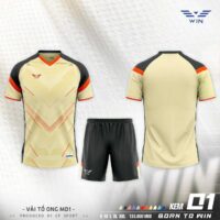 Bộ quần áo bóng đá Win 01 vải sợi mè tổ ong MD1 nhiều màu 1