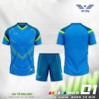Bộ quần áo bóng đá Win 01 vải sợi mè tổ ong MD1 nhiều màu 1