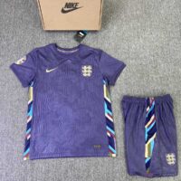 Bộ quần áo đá anh tím Euro 2024 england vải spf thái logo thêu mặt trước