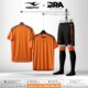 Bộ quần áo đá bóng Keepfly x Dra nhiều màu cam