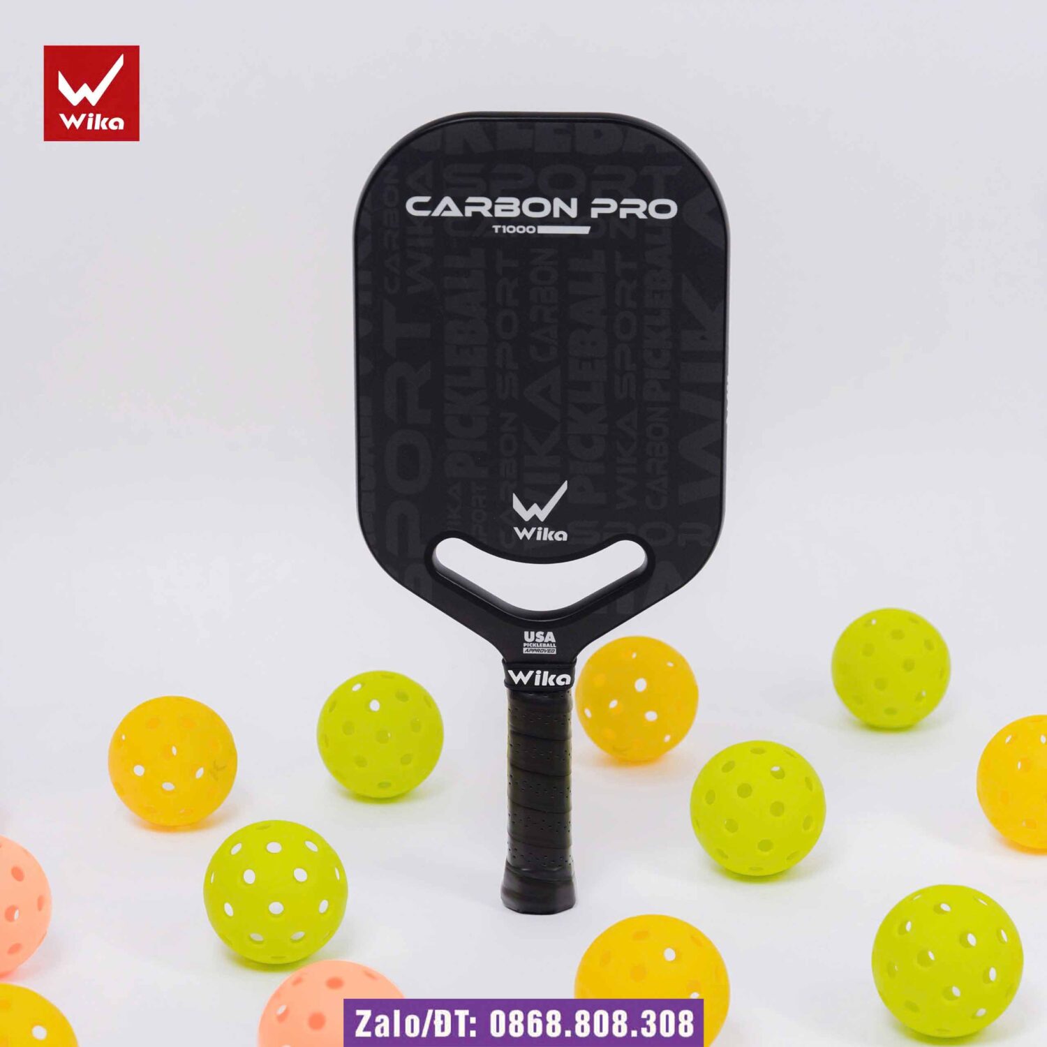 Vợt Pickleball Wika Carbon Pro T1000 chính hãng 2