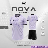 Bộ quần áo bóng đá Nova CV Sport cổ tròn vải R-Arimaxx Fabric hoạ tiết mặt nước nhiều màu