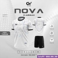 Bộ quần áo bóng đá Nova CV Sport cổ tròn vải R-Arimaxx Fabric hoạ tiết mặt nước nhiều màu