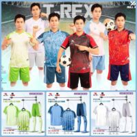 Bộ quần áo bóng đá T Rex Collection Dull Kill vải mè kim thoáng khí nhiều màu