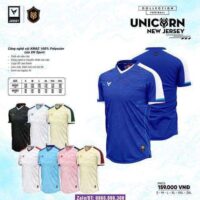 Bộ quần áo bóng đá Unicorn VH Sport vải sợi mè dệt mỏng nhẹ thoáng khí nhiều màu