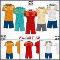 Ảnh đại diện Bộ quần áo bóng đá CR Flast 13 chính hãng Cr Sport cổ tròn nhiều màu