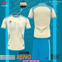 Bộ quần áo bóng đá Domin Custom Reno chính hãng nhiều màu trắng