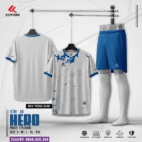 Bộ quần áo bóng đá Hero Kotomi 08 chính hãng cổ tròn nhiều màu trắng