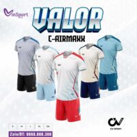 Ảnh đại diện Bộ quần áo bóng đá Valor CV Sport chính hãng convis cổ tròn vải C-Airmax