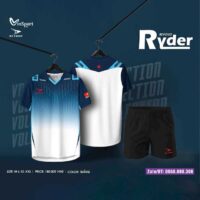 Bộ quần áo bóng chuyền Ryder Beyono size nam nữ chính hãng nhiều màu đỏ đô