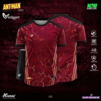 Bộ quần áo bóng đá Ant Man Amac chính hãng nhiều màu đỏ