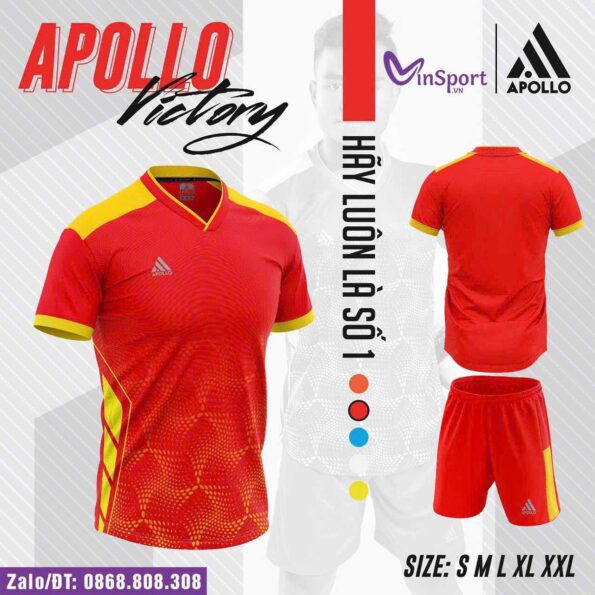 Apollo Victory cổ tròn chính hãng cổ trái tim màu đỏ hông vàng