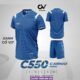 Bộ quần áo bóng đá C550 CV Sport chính hãng convis xanh cổ vịt