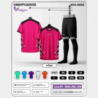 Bộ quần áo bóng đá Keepfly Action KFA 0002 hồng