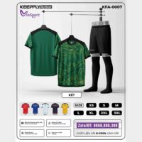 Bộ quần áo bóng đá Keepfly Action KFA 0007 vải K Cool nhiều màu xanh lá