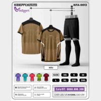 Bộ quần áo bóng đá Keepfly Action KFA 0013 nâu