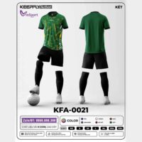 Bộ quần áo bóng đá Keepfly Action KFA 0021 vải K Cool nhiều màu xanh lá