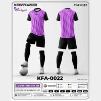 Bộ quần áo bóng đá Keepfly Action KFA 0022 vải K-Comf nhiều màu tím nhạt