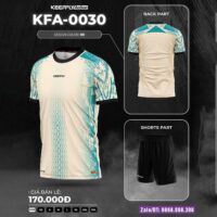 Bộ quần áo bóng đá Keepfly Action KFA 0030 vải K-Comf nhiều màu vàng