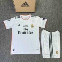 Bộ quần áo bóng đá Real madrid 2014 màu trắng sân nhà trẻ em và người lớn