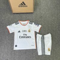 Bộ quần áo bóng đá Real madrid 2014 màu trắng sân nhà trẻ em và người lớn