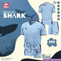 Ảnh Bộ quần áo bóng đá Riki Shark vải thun cổ tim SRD Fabric nhiều màu