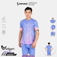 Bộ quần áo bóng đá Strivend V4 chính hãng nhiều màu tím hồng