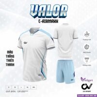 Ảnh đại diện Bộ quần áo bóng đá Valor CV Sport chính hãng convis cổ tròn vải C-Airmax