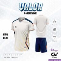 Ảnh đại diện Bộ quần áo bóng đá Valor CV Sport chính hãng convis cổ tròn vải C-Airmax