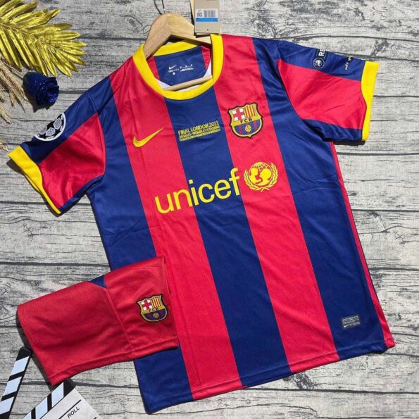 áo bóng đá Barca 2011 full logo mặt trước