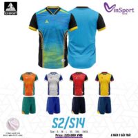 AV Bộ quần áo bóng đá S2 Sport S14 chính hãng nhiều màu