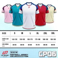 Ảnh đại diện Bộ quần áo bóng đá CP06 CP Sport vải Carp sợi mè chính hãng nhiều màu