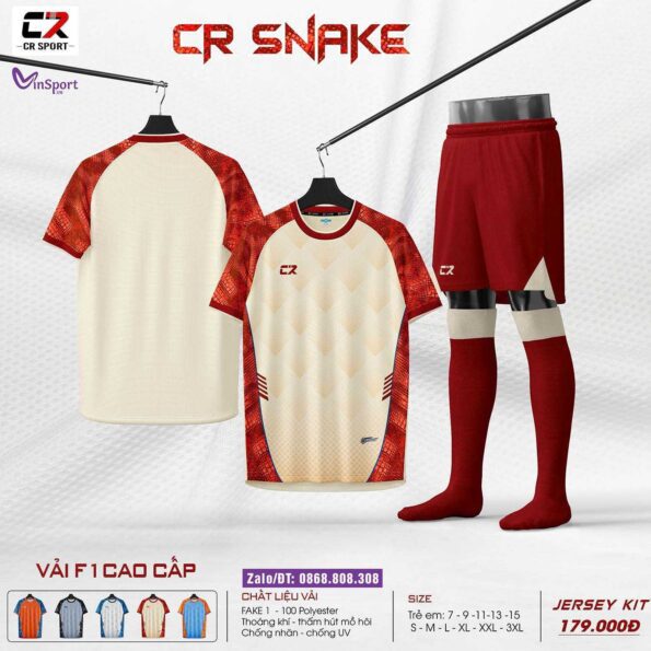 Bộ quần áo bóng đá CR Snake chính hãng CR Sport nhiều màu