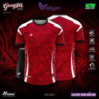 Bộ quần áo bóng đá Gangster Amac chính hãng nhiều màu đỏ viền trắng