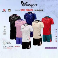 Bộ quần áo bóng đá Holi Blend Dull Kill vải sợi mè dệt thoáng khí nhiều màu