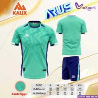 Bộ quần áo bóng đá Kalix Arus cổ tròn thiết kế chính hãng nhiều màu xanh ngọc