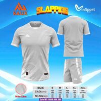 Bộ quần áo bóng đá Kalix Slapping cổ tròn thiết kế chính hãng nhiều màu xám