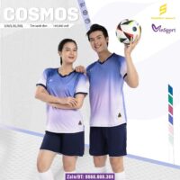 Bộ quần áo bóng đá Sao Việt Cosmos nam nữ chính hãng nhiều màu tím