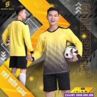 Bộ quần áo bóng đá thủ môn dài tay Sao Việt Sport chính hãng nhiều màu vàng
