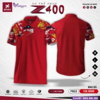 Bộ quần áo cầu lông Zinex Z400 nam nữ cổ bẻ polo nhiều màu trắng
