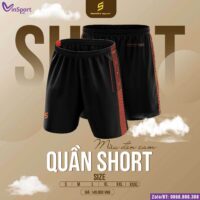 Quần Short Sao Việt Sport quần sóc thể thao chính hãng nhiều màu đen cam