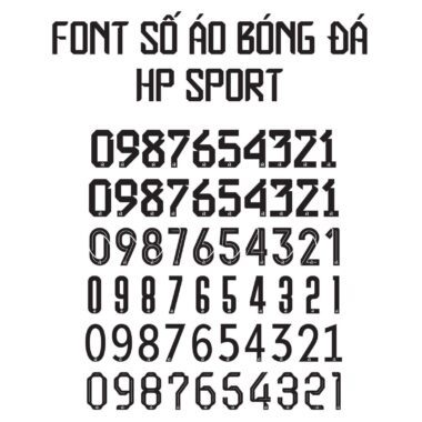 Tổng hợp font số áo bóng đá S2 Sport miễn phí: Biến hóa phong cách cho đội bóng của bạn
