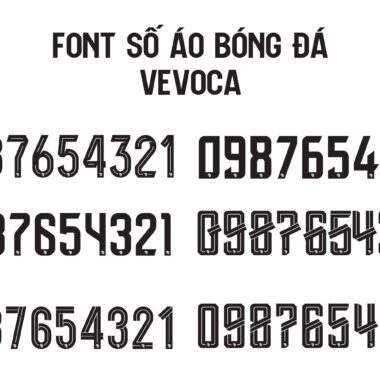 Tổng hợp font số áo bóng đá S2 Sport miễn phí: Biến hóa phong cách cho đội bóng của bạn