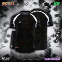 Bộ quần áo bóng đá Skull Amac chính hãng nhiều màu xanh blue
