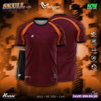 Bộ quần áo bóng đá Skull Amac chính hãng nhiều màu xanh blue