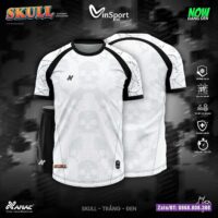 Bộ quần áo bóng đá Skull Amac chính hãng nhiều màu xanh blue