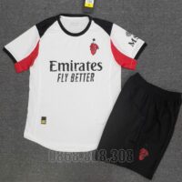 áo bóng đá AC Milan 2025 26 màu trắng quần đen các mẫu (2)