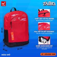 Ba Lô Thể Thao Wika Tabo Có Ngăn Đựng Giày Riêng màu xanh ngọc