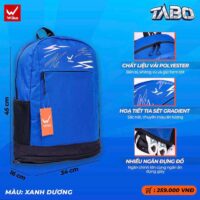 Ba Lô Thể Thao Wika Tabo Có Ngăn Đựng Giày Riêng màu xanh ngọc